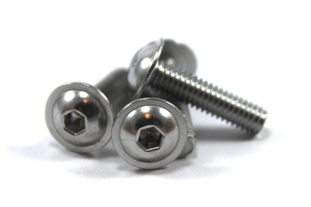 10x m4 4mm Screen Bolts + Rubber Well Nuts for Ducati Motorcycle