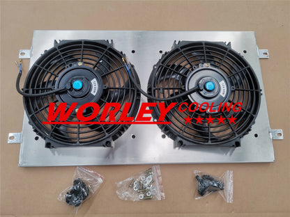 Aluminum Shroud + Thermo Fan for HQ HJ HX HZ 253 & 308 V8 Holden (1971-1980)