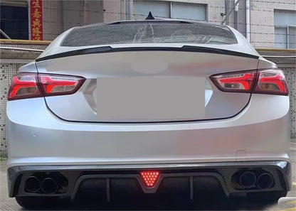 M4 Style Rear Spoiler Wing Lip Glossy Black for Chevy Malibu (2016-2024)