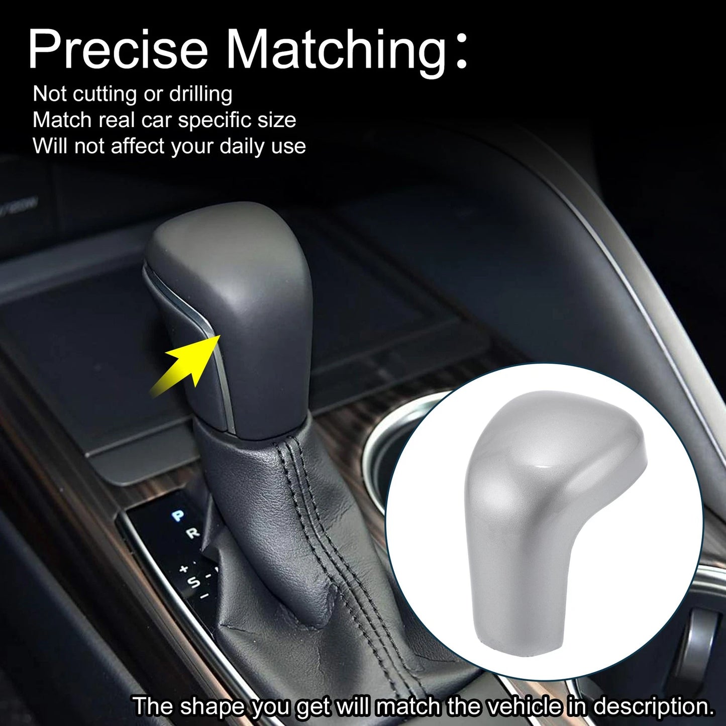 ABS Gear Shift Knob Cover for Toyota Camry Corolla Avalon (2007-2023)