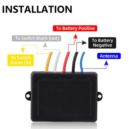 Wireless Winch Remote Control Receiver Kit for Truck ATV UTV 12V