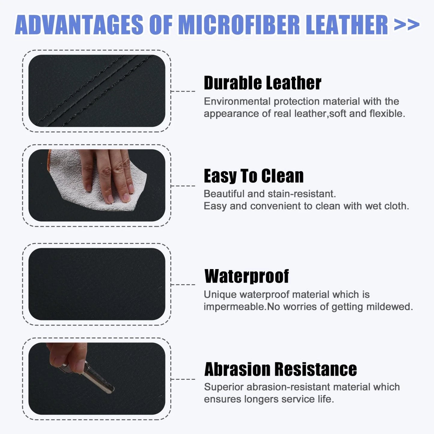 Front Door Armrest Cover Pads  for Honda Ridgeline (2006-2014) Black