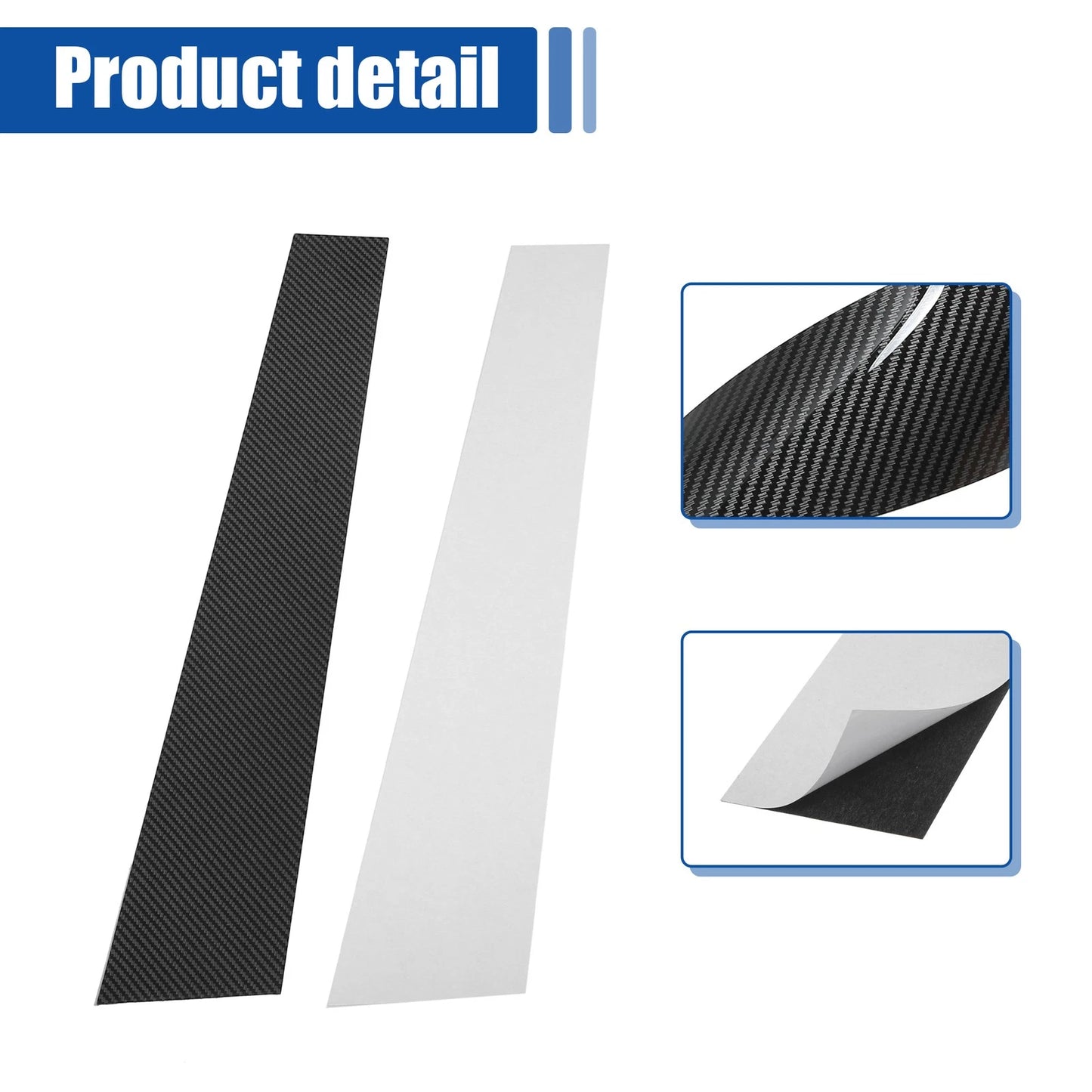 Gloss Carbon Pattern Car Door Window Pillar Post Cover Trim for BMW X6 (2007-2014)
