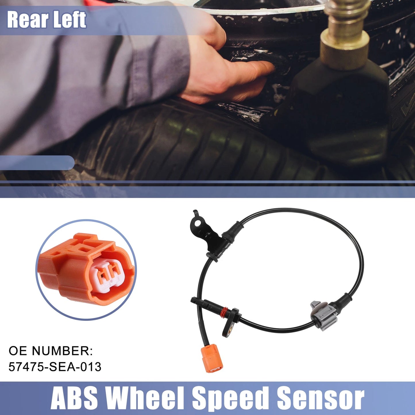 ABS Wheel Speed Sensor Rear Left for Honda Accord