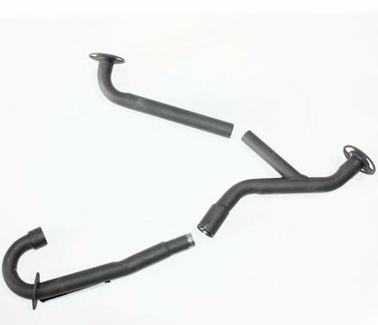Blue Alloy Twin Exhaust Pipe Mufflers for 250cc Hummer Style ATV