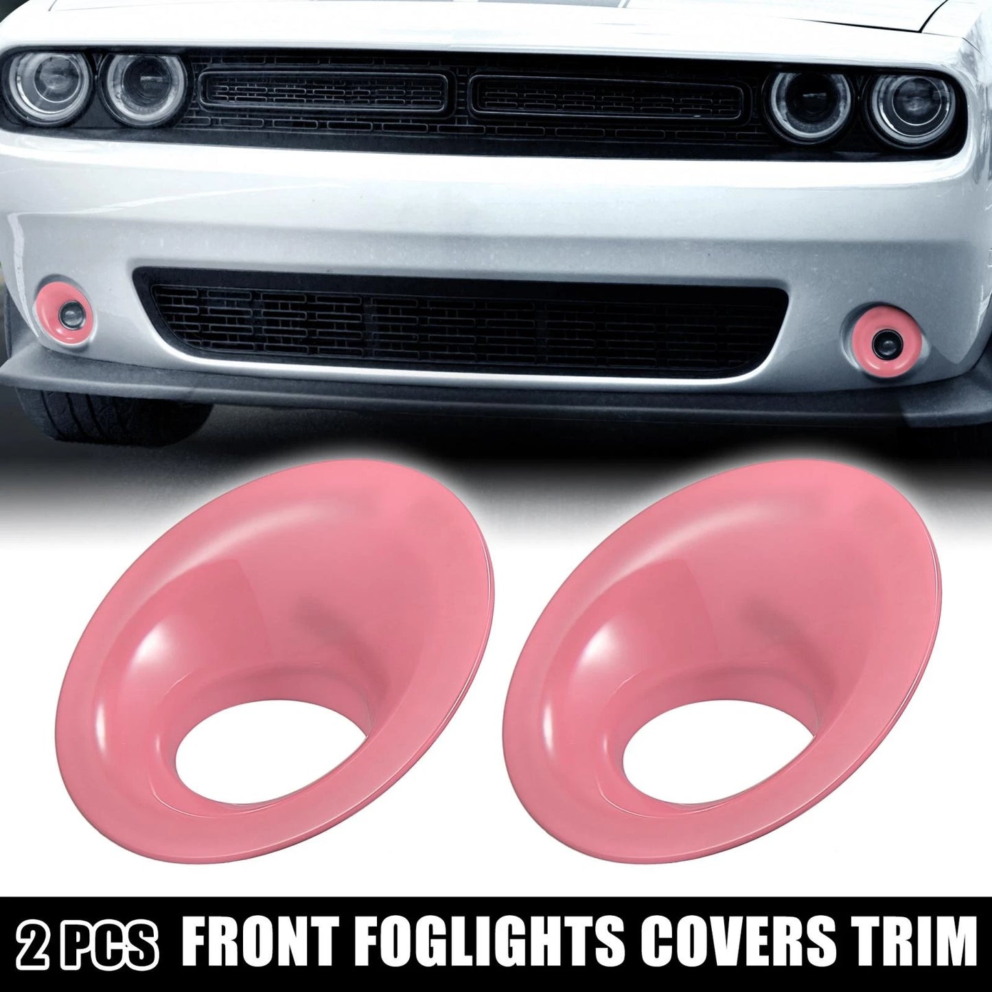 ABS Front Fog Light Covers for Dodge Challenger (2015-2020)
