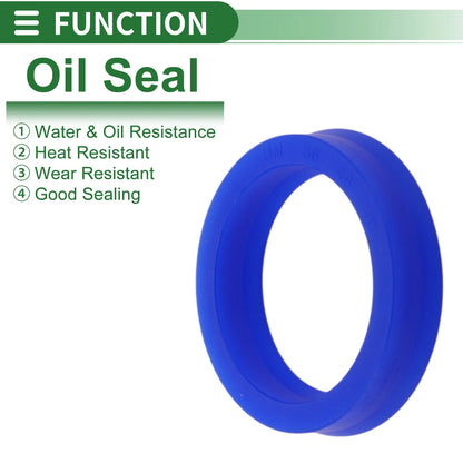 Oil Seal 40x53x8mm Rotary Shaft Seal TPU 5 Pcs for Automotive