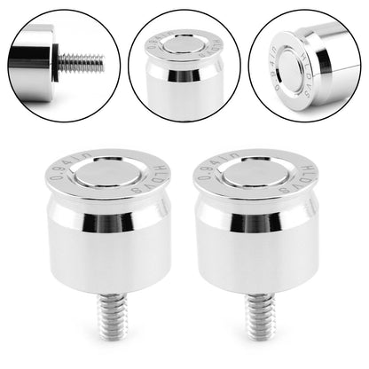 2 x Seat Bolt Aluminum Anodized Chrome for Harley Dyna Softail (2000-2023)