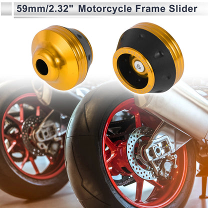 Slider Frame 15mm 2 x Gold Tone for Motorcycle