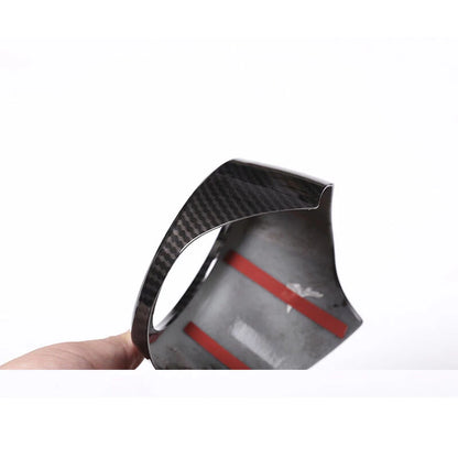 Carbon Stlye Front Air Outlet Vent Cover Trim For Alfa Romeo Giulia 2017-2020