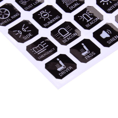 120pc Light Lamp Switch Panel Labels for Car RV 6/8 Gang (Fits Various Models)