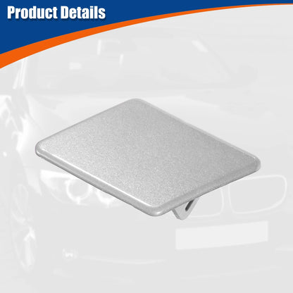 Washer Nozzle Cover Left Side Front Bumper for BMW E90 E91 (Silver Tone)