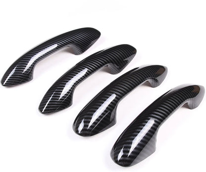 Fiber Door Handle Lid Cover Trim for 2022-2023 Mercedes Benz C Class Sedan