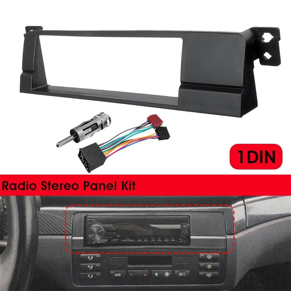 1 Din Radio Fascia Frame Wire Adapter for BMW 3 Series (1998-2005)