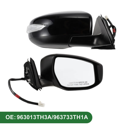 Right Side Door Mirror for Nissan Altima 2013-2018 Manual Folding Black