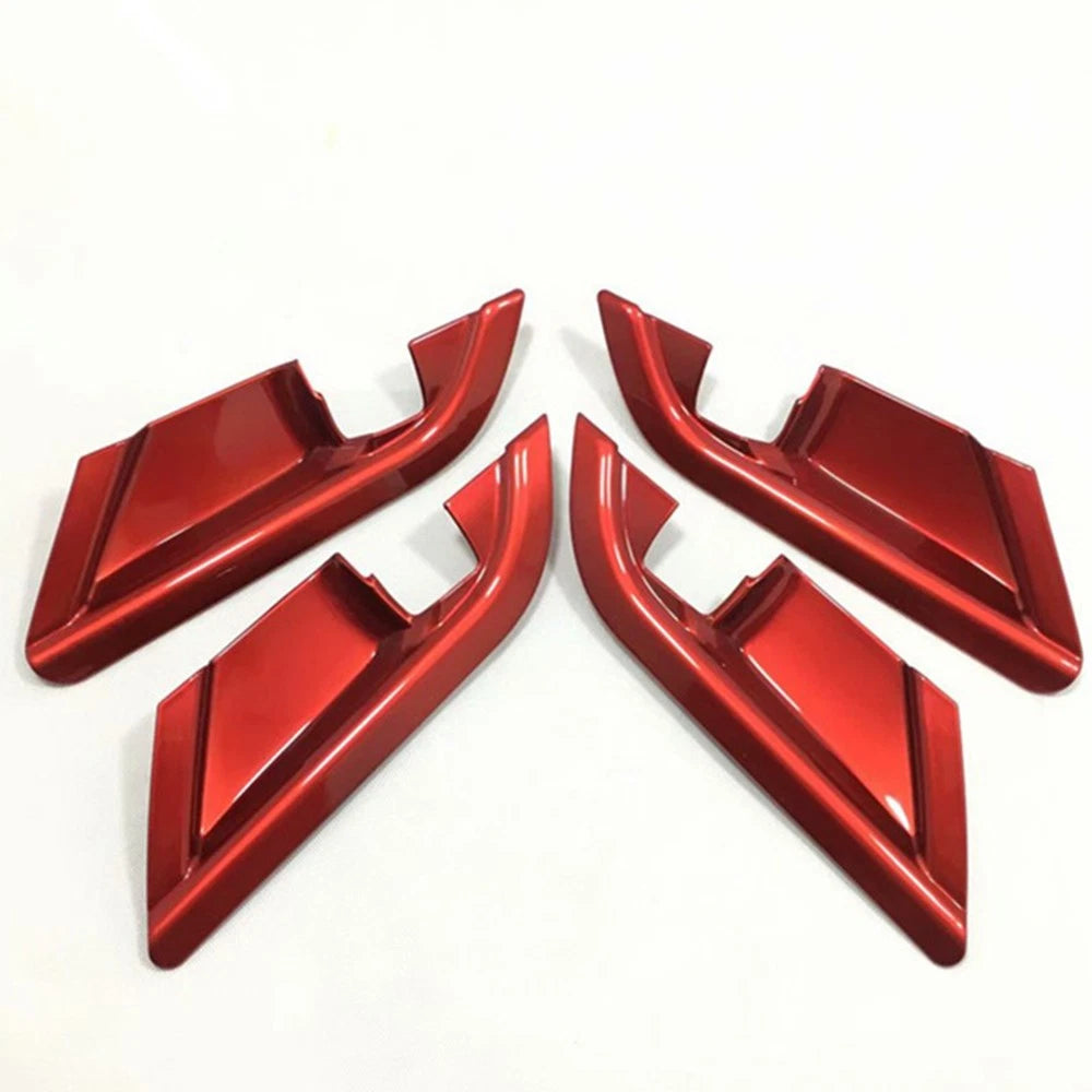 4Pcs Red Interior Door Handle Bowl Covers for Toyota Camry (2018-2023)