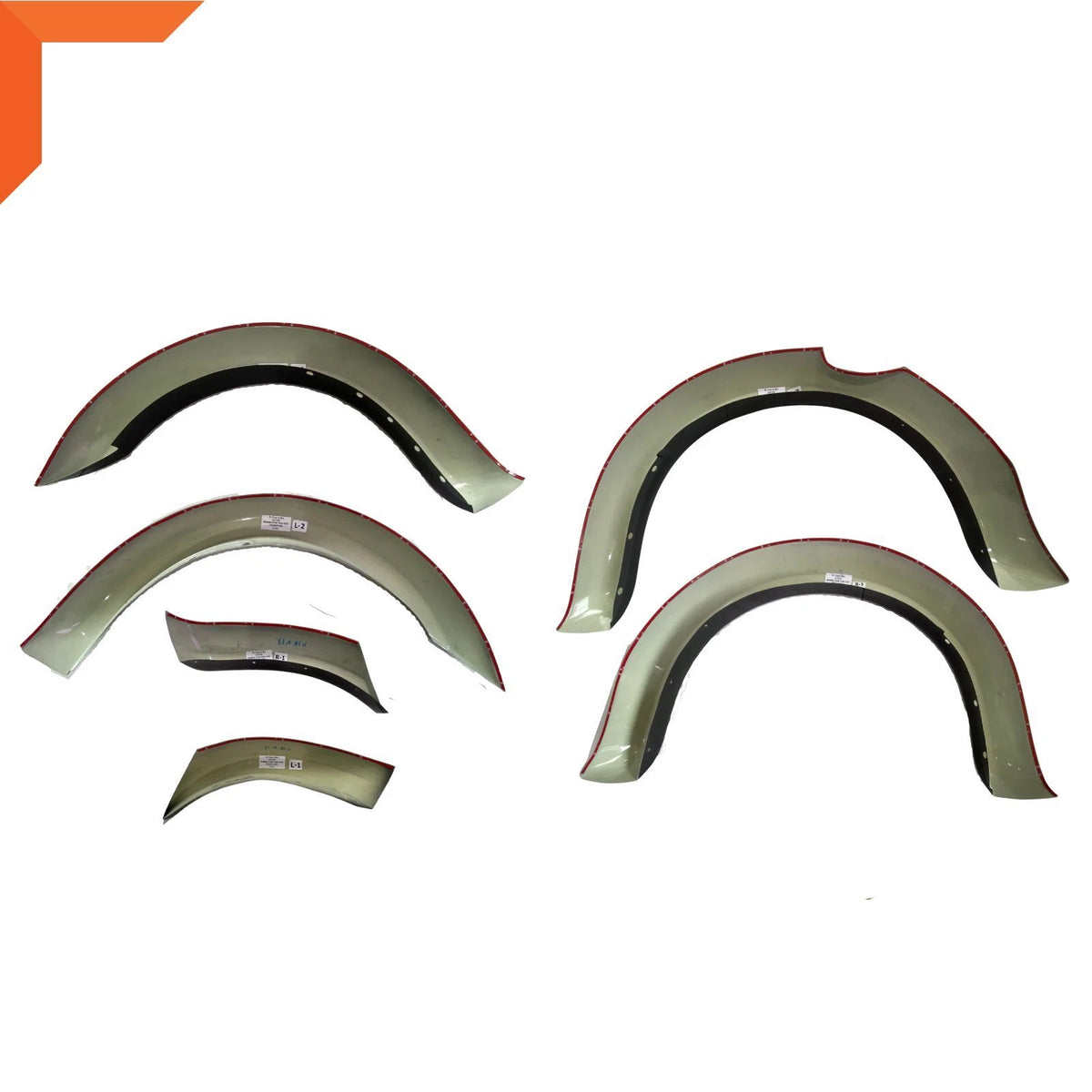 Raptor Grey Wildtrak Fender Flares for Ford Ranger PX3 (2018-2021)