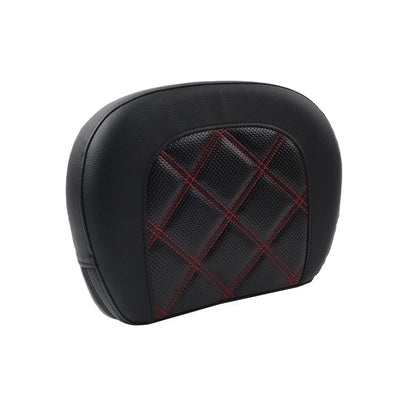 Rear Passenger Sissy Bar Black Backrest Pad for Harley Street Glide (2014-2023)