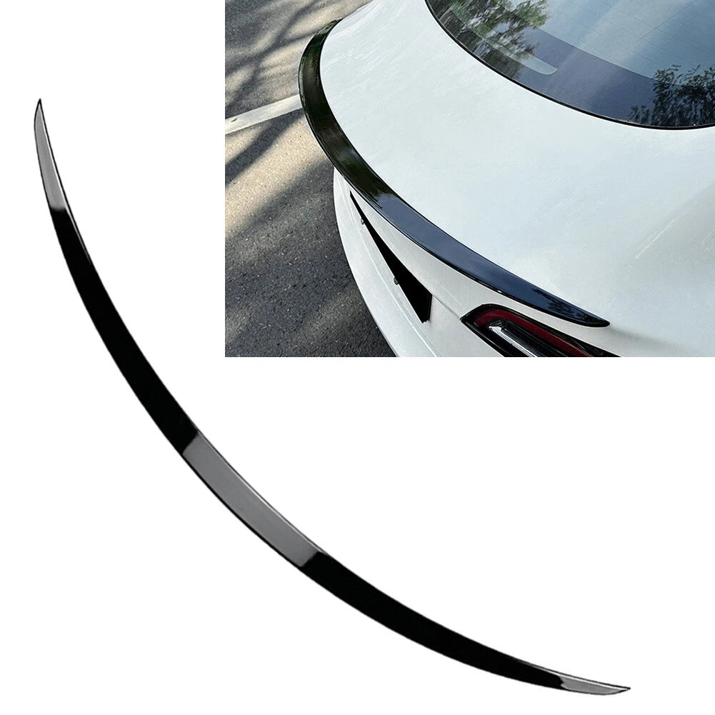 Rear Trunk Spoiler Wing for Tesla Model 3 (2017-2023) Glossy Black