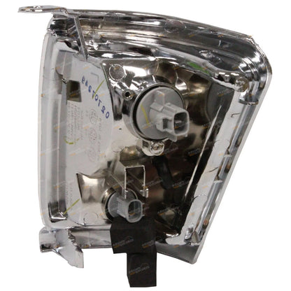 2 x LH+RH Chrome Trim Corner Indicator Lights for Toyota Hilux (1997–2001)
