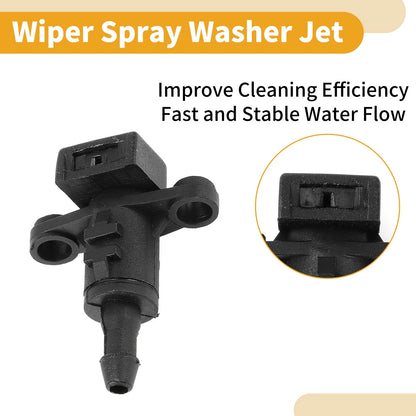 Windshield Washer Nozzles  Black for Kia Ceed, Rio (2011-2018)