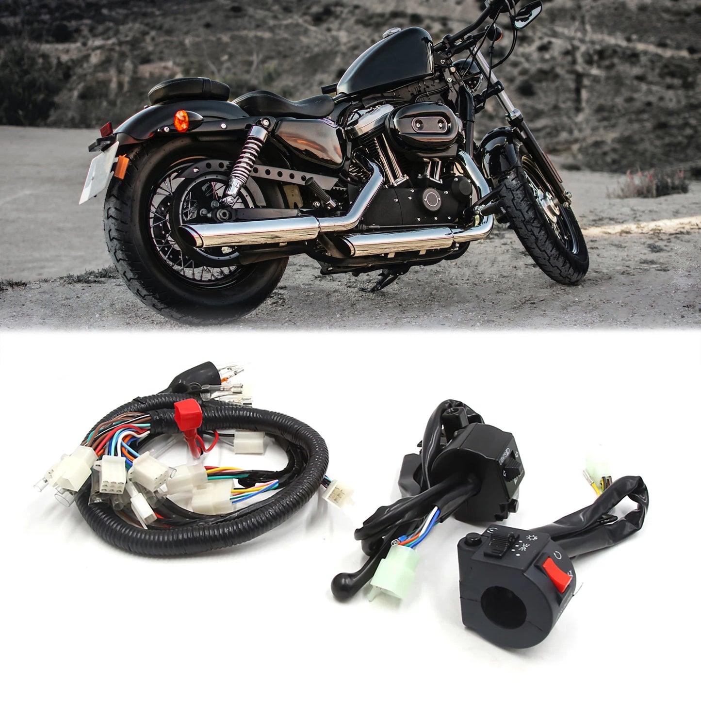 Handlebar Light Control Switch Set for Suzuki GN125