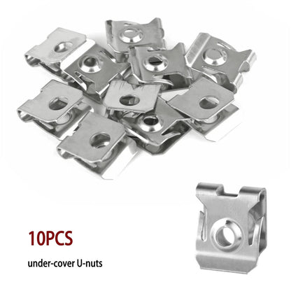 50 x Engine Splash Shield Screws Bolts U-nuts for Ford F-150, Mondeo, Fiesta, Escape