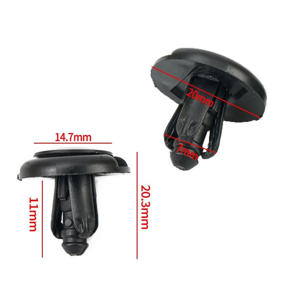20 x Plastic Car Door Trim Clip Bumper Rivets Screws Panel Push Fastener Kit