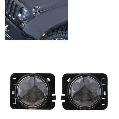2 x Smoked LED Lights for Jeep Wrangler JK (2007-2018)