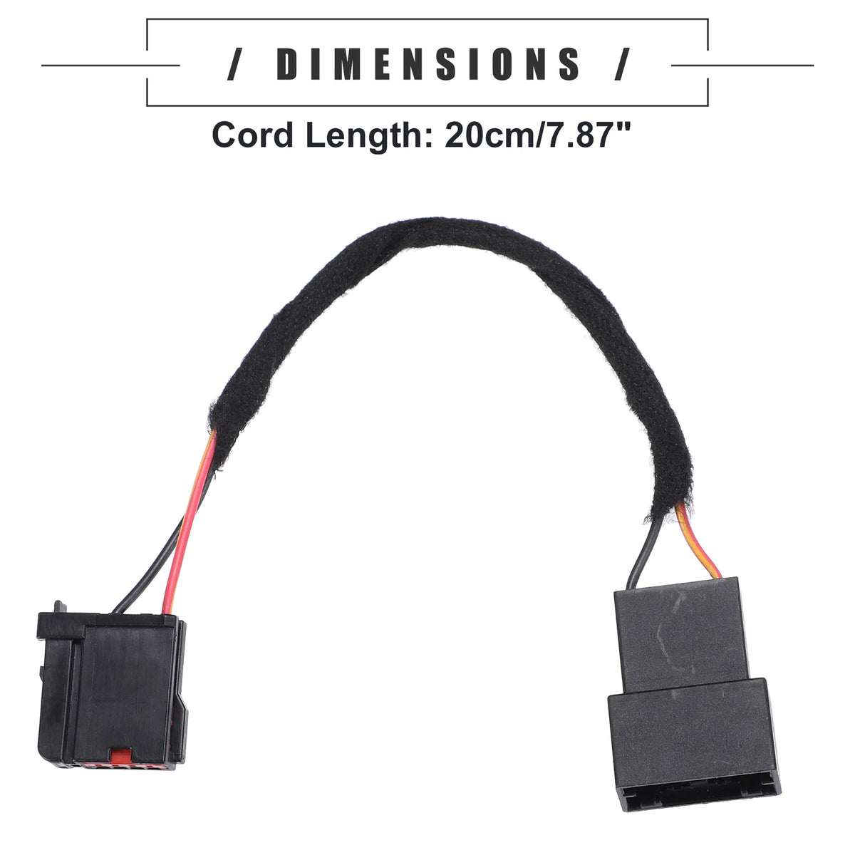 USB Media Hub Power Harness Adapter for Ford (HC3Z19A387B) Black