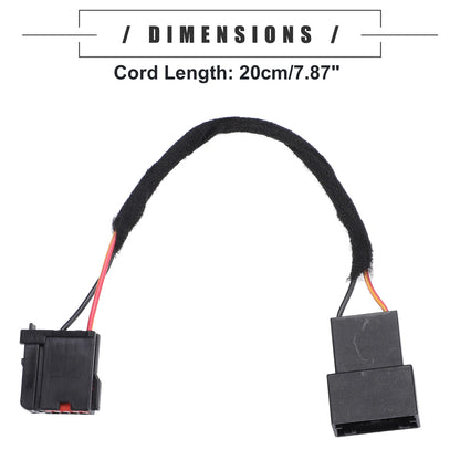 USB Media Hub Power Harness Adapter for Ford (HC3Z19A387B) Black