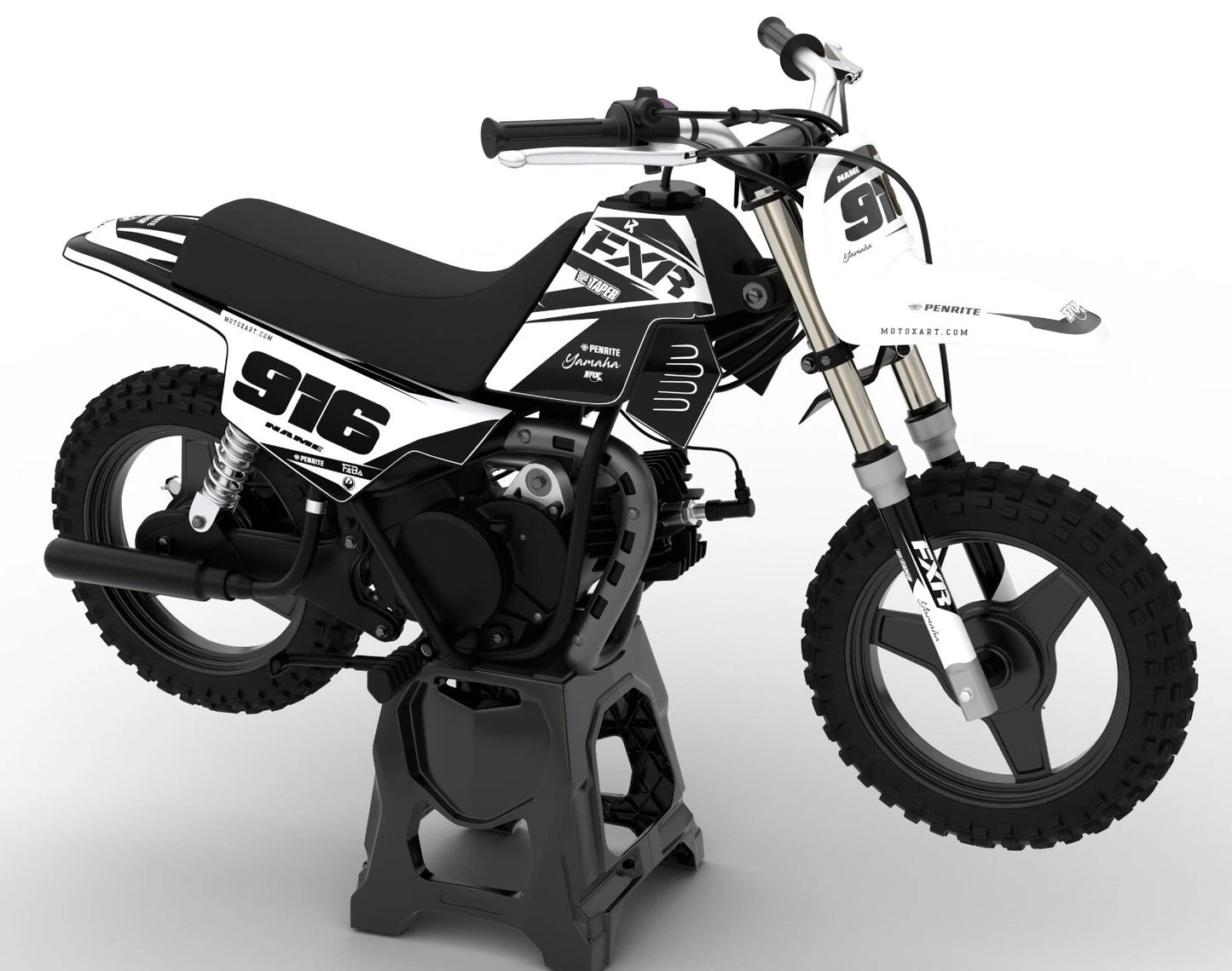 Yamaha PW 50 Pee Wee 50 BURN STYLE Decal Sticker Kit