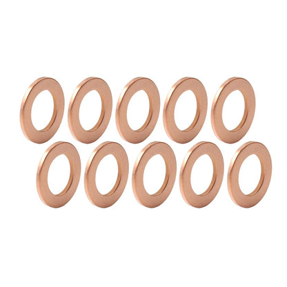 10 x M12 Universal Copper Oil Drain Plug Gasket Seal Ring