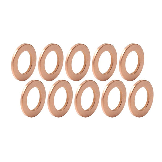 10 x M12 Universal Copper Oil Drain Plug Gasket Seal Ring