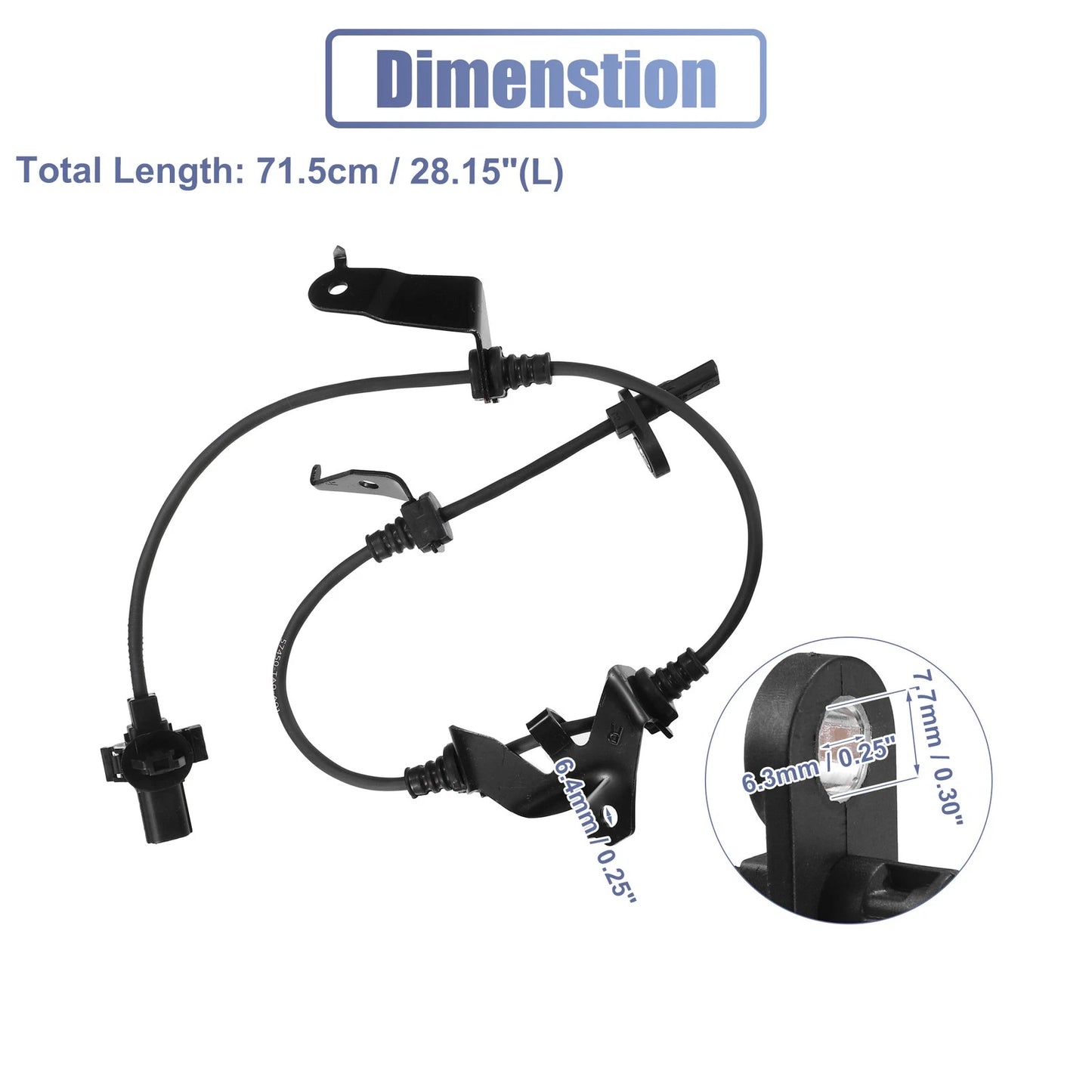 Front Right ABS Wheel Speed Sensor for Honda Accord