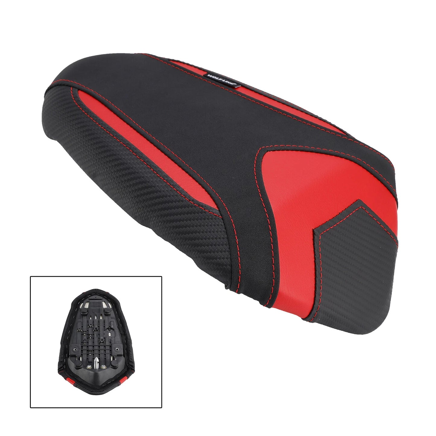 Rear Passenger Cushion Red for Triumph Street Triple 765 (2019-2024)
