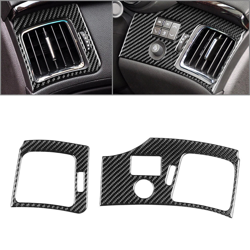 Carbon Fiber Side Air Vent Cover Trim for Cadillac CTS (2008-2013)