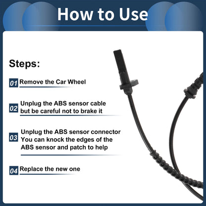ABS Wheel Speed Sensor for Jeep Renegade 2015-2020 Front