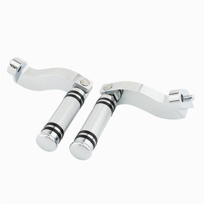 Chrome Rear Foot Pedals Bracket Mount Kit for Harley Davidson Touring (1993-2023)