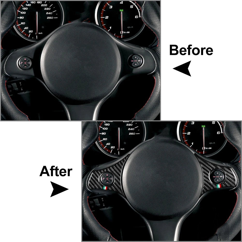 Steering Wheel Multifunctional Panel Cover Trim for Alfa Romeo 159 Brera (2006-2011)