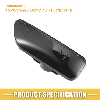 LED Side Marker Light for Volvo S60 (Amber, Black) 1 Pair