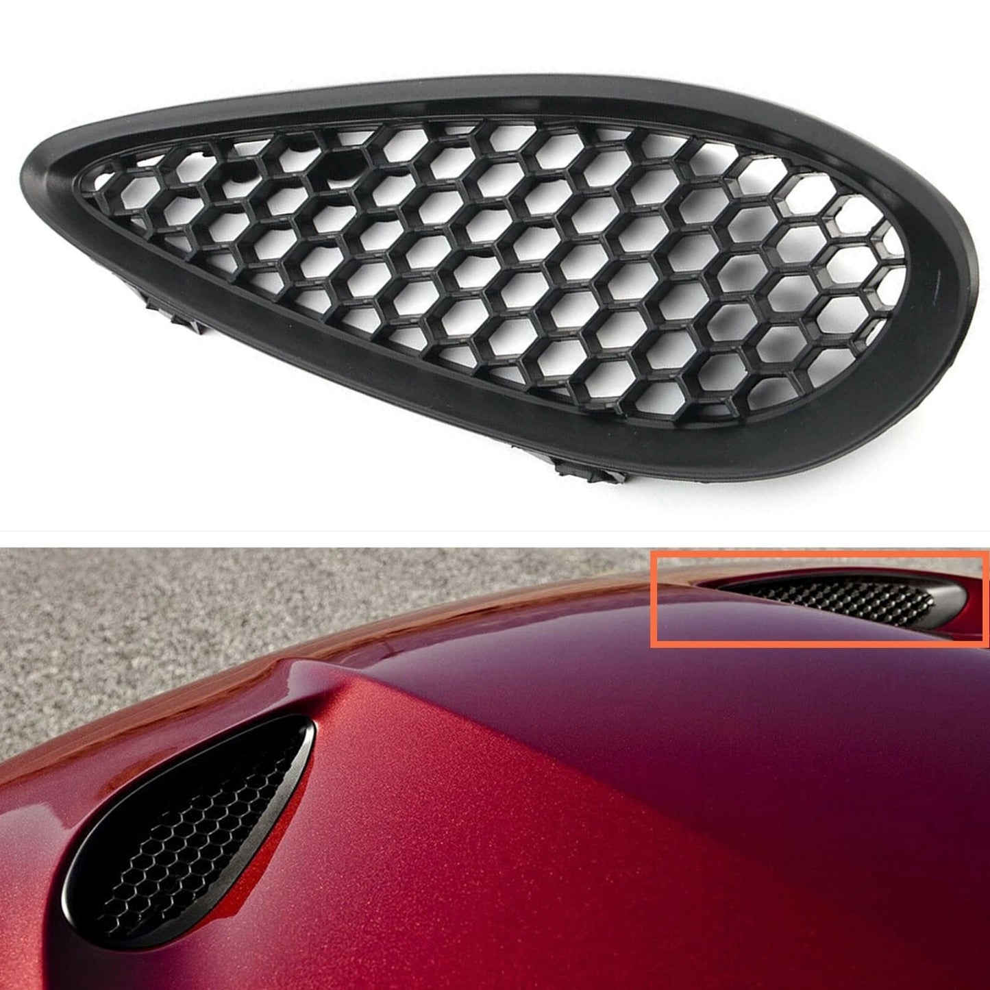Front Right Bonnet Vent Trim Bezel for Jeep Grand Cherokee SRT (2012-2019)