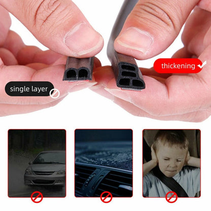 Universal Car Door Rubber Seal L Shape Edge Strip Soundproof (Fits All Years)