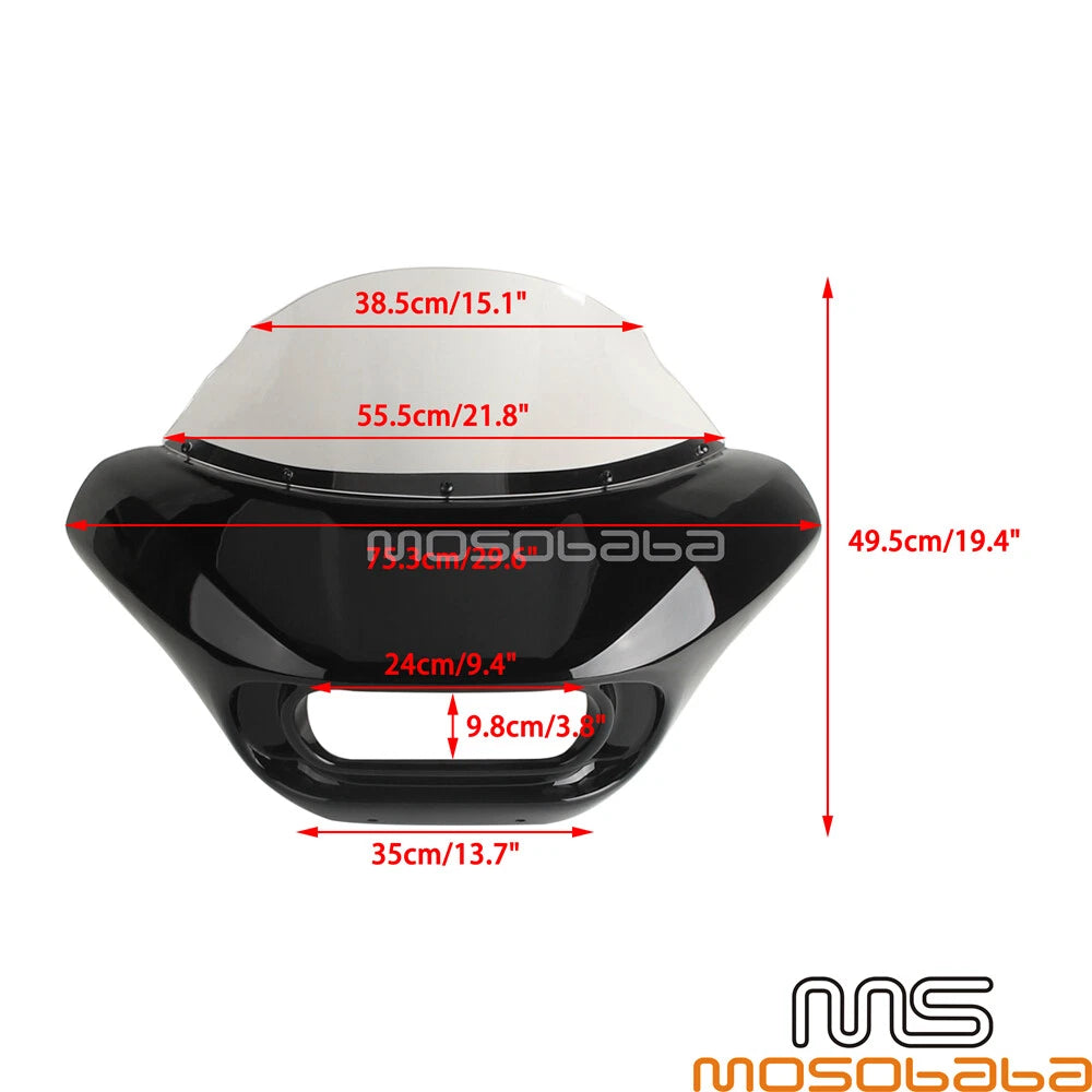 9" Windshield Headlight Fairing for Harley Softail Fat Bob FXFB (2018)