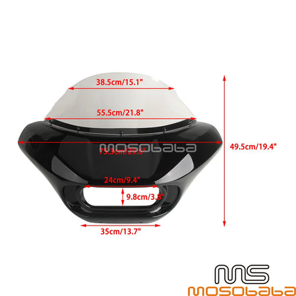 9" Windshield Headlight Fairing for Harley Softail Fat Bob FXFB (2018)
