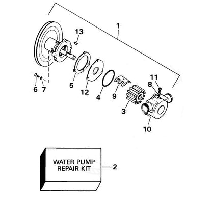 Sea Water Pump Minor Repair Kit for OMC Cobra/Volvo Penta (3854287)