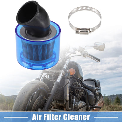 Air Filter Cleaner Bent 38mm/1.50 for 110-125cc Most Motorcycles ATV Blue