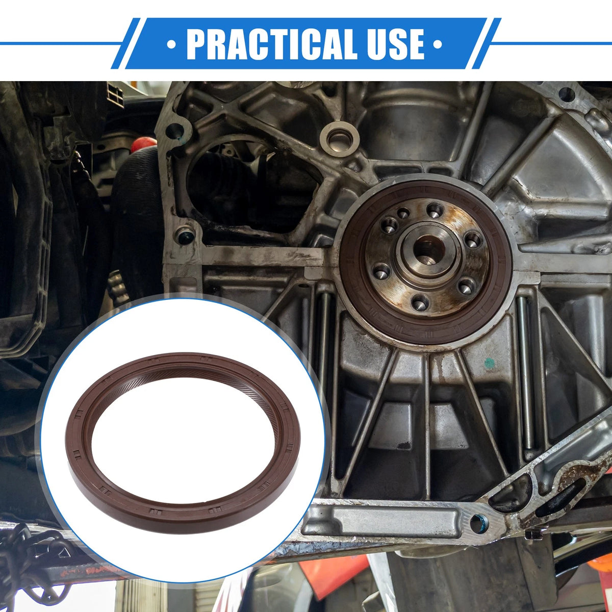2 x Engine Crankshaft Oil Seals for Toyota Corolla 1.8L (1998-2008)