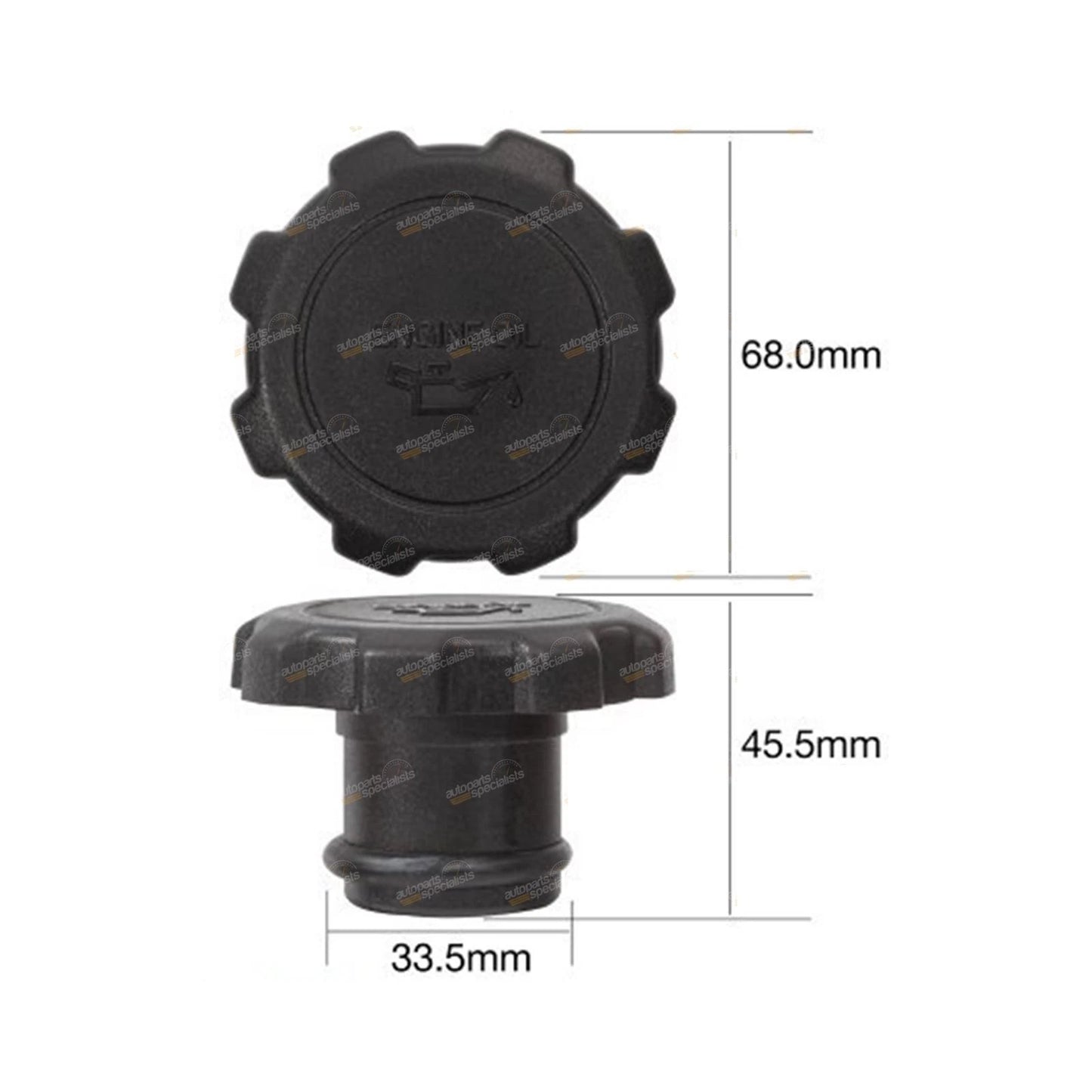 Oil Filler Cap 1.6L for Ford Escort (1970-1972, 1976-1977, 1979-1982)
