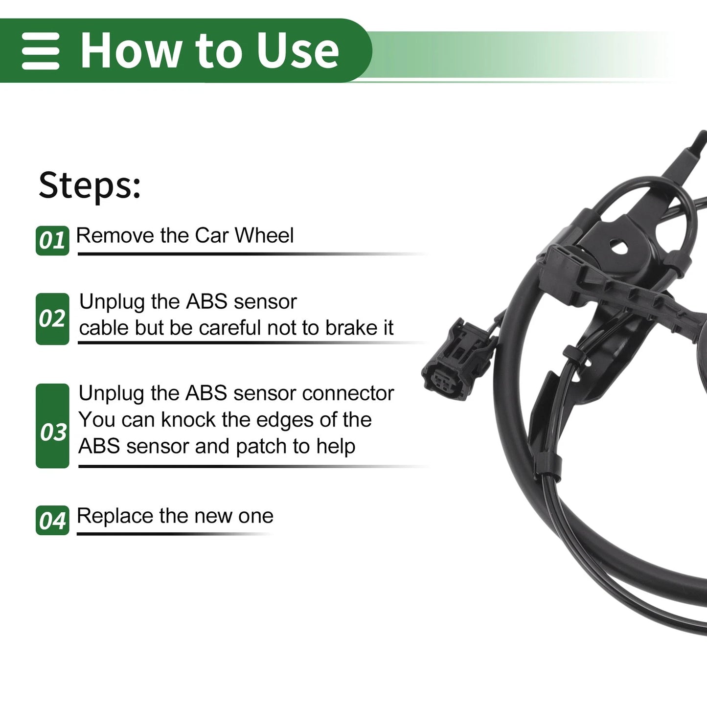 ABS Wheel Speed Sensor for Toyota Camry Front Right (2002-2006)